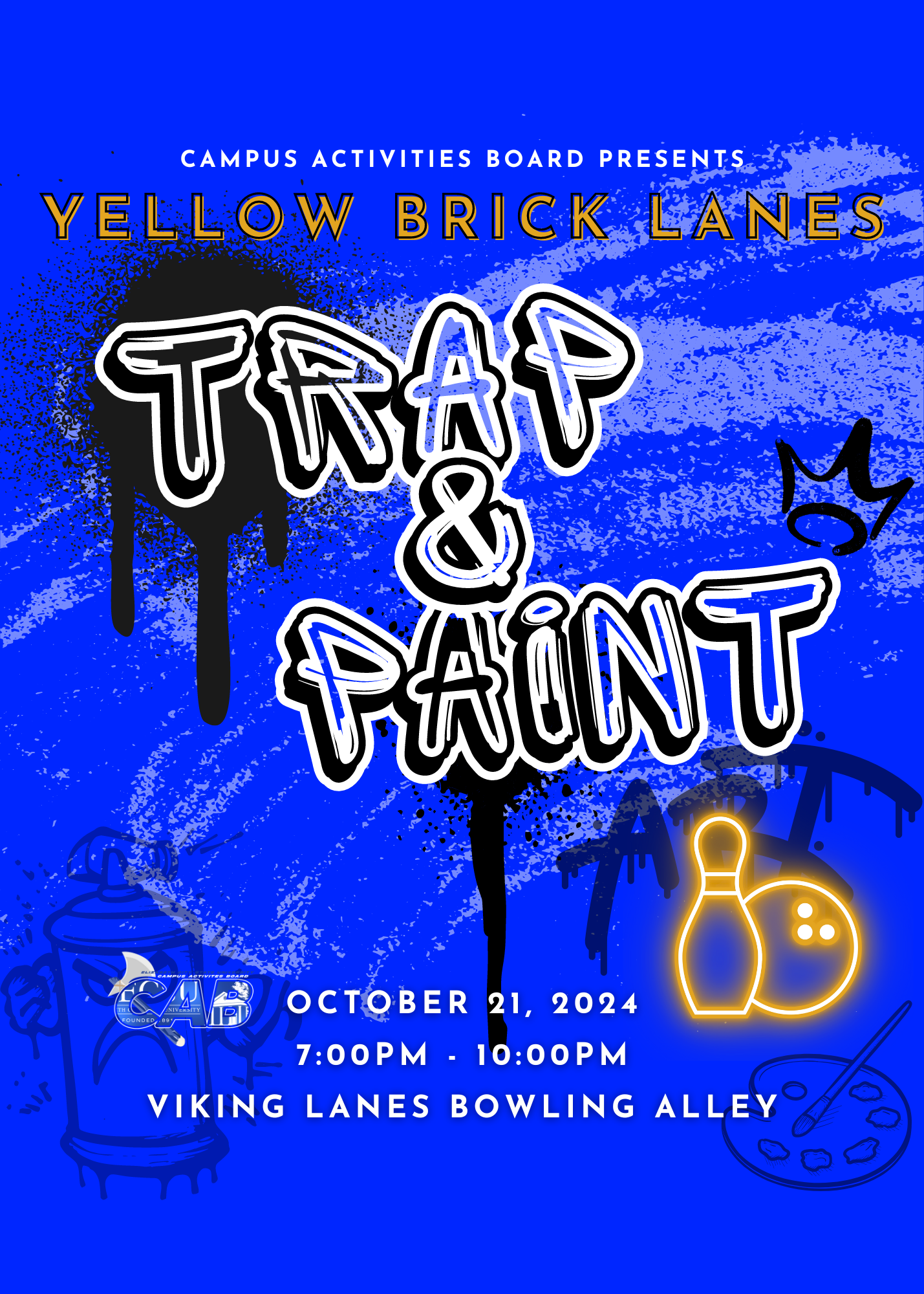 Trap n Paint flyer