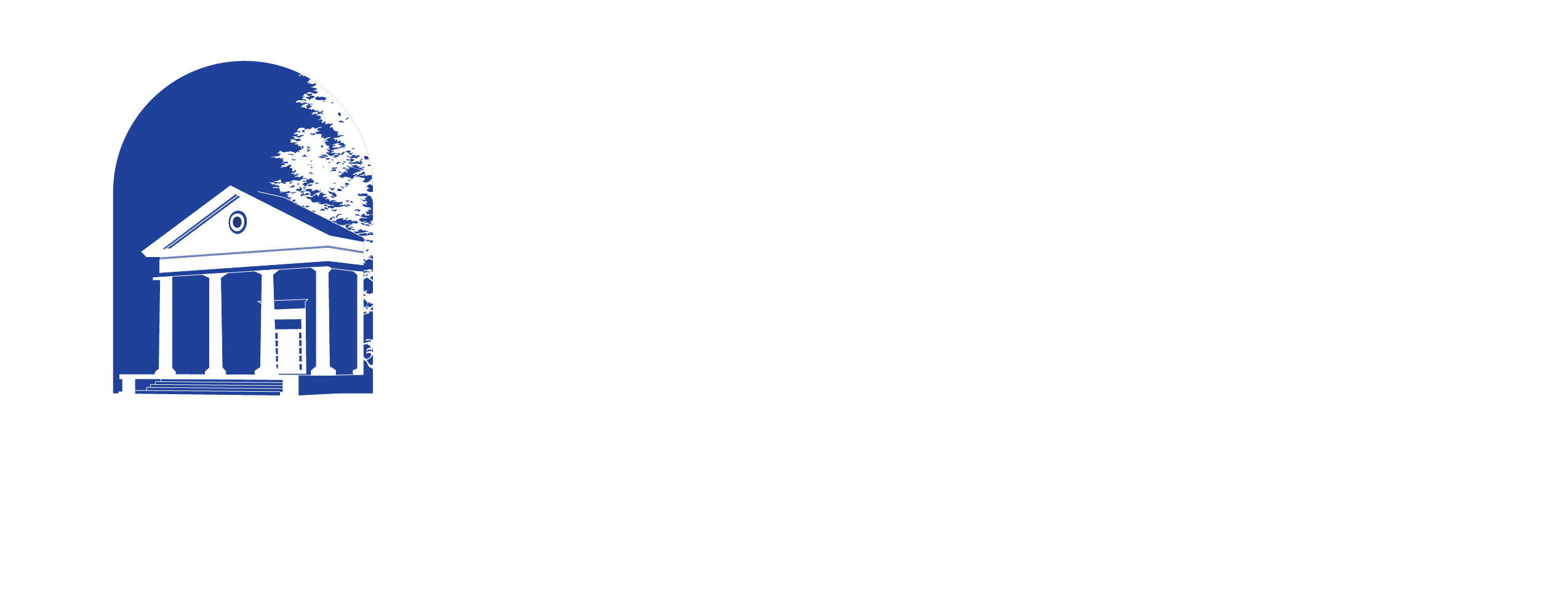 A cropped white Elizabeth City State University logo