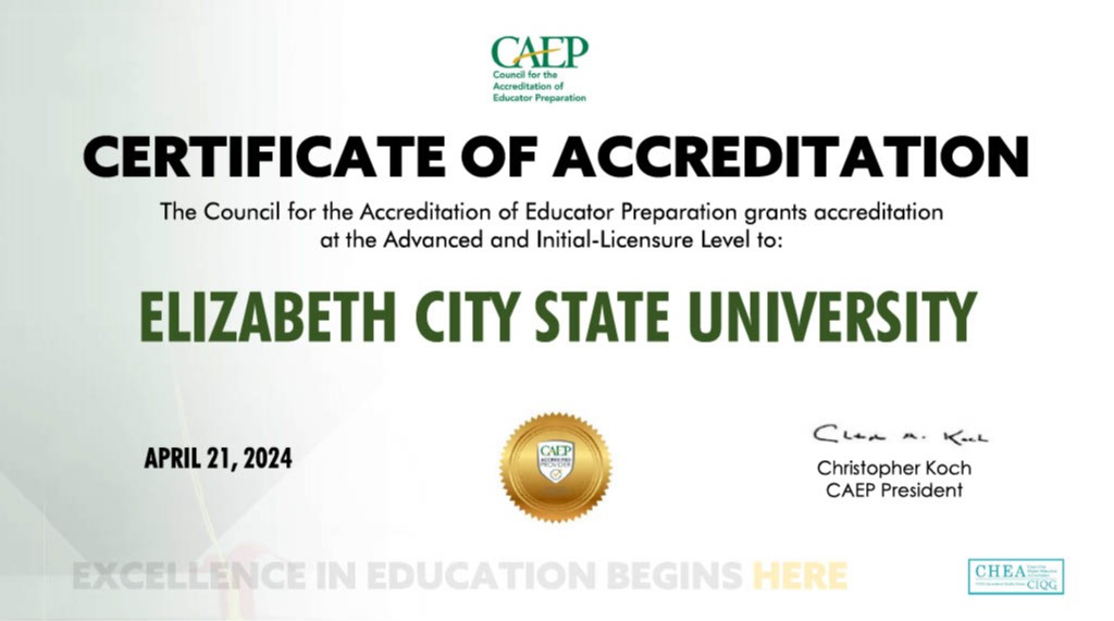 2025 CAEP Accreditation Certificate