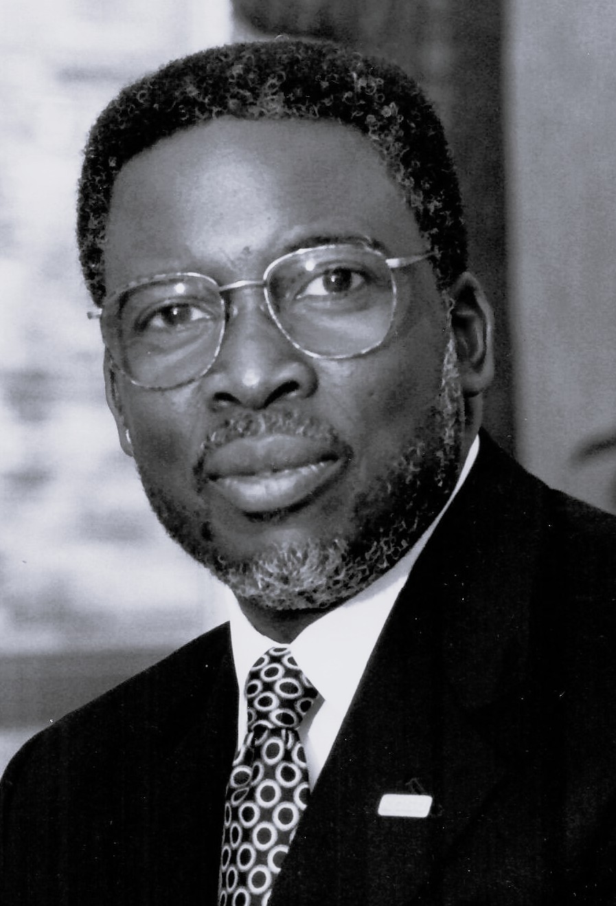Black-and-white portrait of Mickey Burnim.